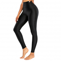 Shinning Legging High Waisted Yoga Pants Tummy Control Shiny Sports Tights Workout