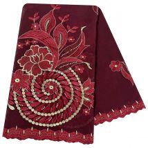 High Quality 100% Cotton Fabric Rayon Cotton Thread Eembroidered Scarf African Women Hijab Muslim Scarf Dubai Excellent Style