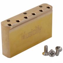 Musiclily Ultra 54 mm (2-1/8 Zoll) Vollmassiver Messingblock für Gotoh 510TS Serie Tremolo-Brücke
