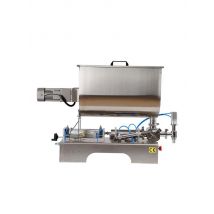 Single-Head Paste Filling Machine Commercial Semi-Automatic Horizontal Pneumatic Filling Machine U-Shaped Hopper With Mixing Fun