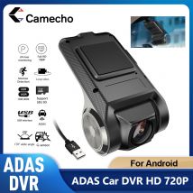 Camecho USB Car DVR Camera per Android Radio Loop Recording DVR con ADAS Dash Cam 170 ° grandangolare registratore per auto