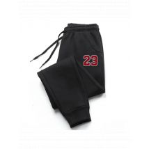 Men's Luxury Print Fleece Sweatpants Warm Jogging Pants Multiple PacksMale Outdoor Trousers Straight Trouse New Autumn Winter