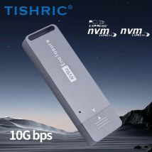 TISHRIC 10 Gbit/s SSD NVME M2 Externes Festplattengehäuse M.2 auf USB 3.1 Typ A Einzelprotokoll SSD-Gehäuse für Gaming 2242 Festplatte