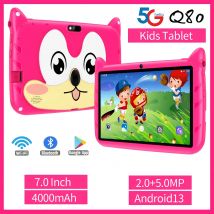 BDF Regalo per bambini Partner per l'apprendimento e l'educazione dei bambini Tablet da 7 pollici 4 GB RAM 64 GB ROM Android 13,0 4000 mAh Supporta WIFI