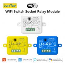 Módulo de Interruptor WiFi Tuya Smart Life, Interruptor de 10A, Compatible con Google Home, Alexa, Control por Voz, Temporizador, Control Remoto, Bomba de Luz, DIY