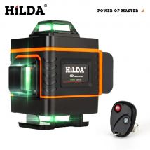 HILDA Livello laser 4D linea trasversale Livello laser verde autolivellante livello multiuso laser orizzonte misura verticale