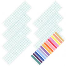 40pcs Organizer Washi Cards Tape Sample Boards Plastic Washi Tape Storage For Home Office School Use Portable Adhesive Tool