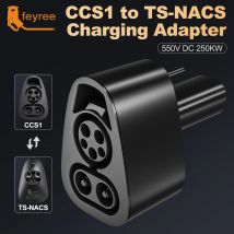 Feyree ccs1 an TS-NACS adapter für nur Besitzer von Tesla-Modellen 3, y, s und x-nacs-Schnell ladegeräte mit ccs1-Ladegeräten ccs1-Combo