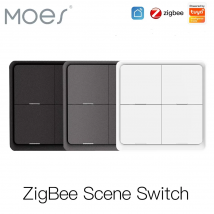 Moes ZigBee bezprzewodowy przełącznik scen 12 trybów sterowania ręczna konfiguracja przycisków scenariusz automatyki domowej inteligentne urządzenia Tuya