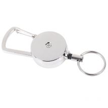 1PCS Retractable Pull Key Ring Chain Clip Carabiner Holder Recoil Extends To 50cm