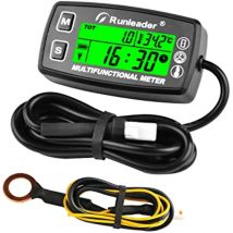 Digital Tach/contaore indicatore di temperatura del motore avviso RPM Temp per prato motoslitta Marine Jet Ski Pit Bike compressore per moto
