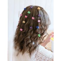 50pcs Minimalist Solid Hair Claw Mini Cute Banana Clip Cartoon Headwear Non Slip Hair Styling Accessories