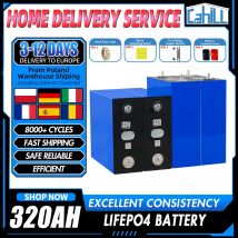 Clase A 8000 ciclo 320ah lifepo4 batería batería recargable de fosfato de hierro y litio de 3,2v, adecuada para DIY 12v 24v 48v batería de campamento solar de almacenamiento de energía doméstica RV,