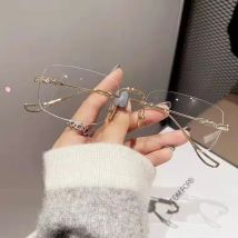 Hochauflösende rahmenlose Anti-Blaulicht-Lesebrille, modische und hochwertige personalisierte Lesebrille