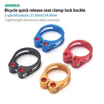 Morsetto reggisella per bici da strada 31,8/34,9 mm Lega di alluminio a sgancio rapido Ritaglio reggisella per bicicletta da montagna Chiusura leggera
