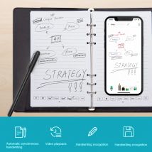 SyncPen3 Lite intelligentes digitales Schreibnotizbuch mit Bluetooth Smart Pen A5 Nachfüllungen inklusive App Sync OCR Digital Pen