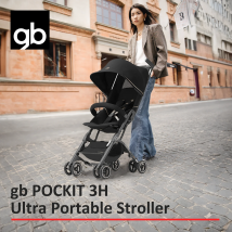 gb Pockit 3H Baby-Steoller (einschließlich kostenloser Armlehne), All-Terrain, leichter Kinderwagen, reisefreundlich