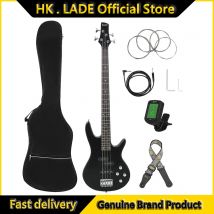IRIN 4 String Electric Bass Guitar Professional 24 Frets Maple Body Bass Guitar Black Gloss Finish Stringed Musical Instrument