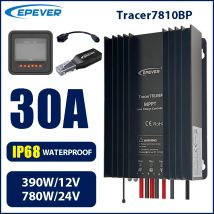 Epever 30a mppt solar laderegler 12v 24v auto wasserdicht ip68 max pv input100v tracer7810bp solar regler