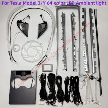 Car laser engraving Ambient light suitable for Tesla Model 3/Y 128-color door panel light Interior atmosphere upgrade