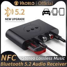Bluetooth 5,2 Audio Receiver NFC U Disk 3,5mm AUX RCA USB Stereo Musik Wireless Adapter Mit Mikrofon Für Car Kit lautsprecher Verstärker