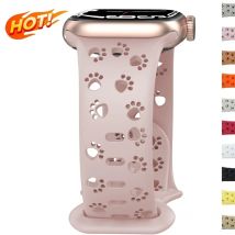 Armband für Apple Watch Band 44 42 mm 40 mm 41 49 mm 45 ausgehöhltes Silikon-Correa-Armband für iWatch-Serie SE 10 8 9 7 6 5 Ultra 2