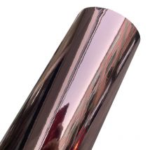 Hochwertige, dehnbare Chromspiegel-Roségold-Vinylfolienrolle, selbstklebender Aufkleber für die Autoverpackung