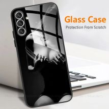 Für Samsung Galaxy A55 Fall Luxus Gehärtetem Glas Fall Für Samsung A55 EINE55 Galaxy A55 Fällen Coque Funda SM-A556B Zurück Abdeckung para