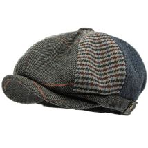 HT4612 Baskenmütze Mütze Männer Frauen Frühling Herbst Wolle Baskenmütze Hut Patchwork Plaid Ivy Achteckige Flache Kappe Männlich Weiblich Künstler Maler Berets