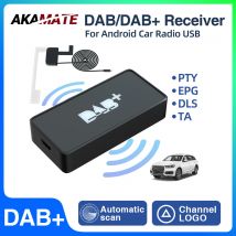 Antenna DAB+ per autoradio Android con adattatore USB Lettore ricevitore DAB stereo GPS Scansione automatica Supporto elenco canali LOGO