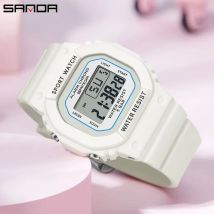 Sanda Sport uhr Männer und Frauen Paar wasserdichte Militär uhr Vibration Mode analoge digitale Alarm Clocke lectronic Uhr