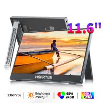 Mini schermo portatile per monitor portatile piccolo da 11,6 pollici, monitor esterno con display 1366P 60Hz con HDMI USB-C per Switch PS5 Xbox