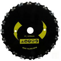 Lame per decespugliatore - Lama per sega a denti per motosega per trimmer - per tagliare alberi, tagliare corde, sottoparrito e altro - 20 denti 9"