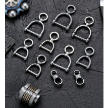 Titan Spin 360 Grad Rotation Schlüssel Ring Luxus Auto Schlüssel Kette Edelstahl Hufeisen Schnalle Kette Kreativität Geschenk Großhandel