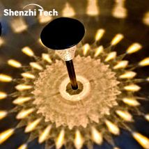 Luci solari da terra Lampada da percorso paesaggistico per esterni a LED Luci da giardino solari impermeabili per esterni Cortile Giardino Passerella Patio Vialetto