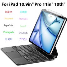 Für Ipad Fall Für IPad 10th Air 4 5 11in 12,9 in Magnetische Smart Magic Tastatur Backlit Multi-Touch Pad Bluetooth Drahtlose Tastatur