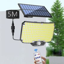 234 LED-Solarleuchten für den Außenbereich, superhell, menschlicher Bewegungsmelder, Sicherheits-Flut-Wandleuchten für Garage, Innenhof, Garten
