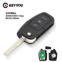 KEYYOU ASK 433MHz 4 d63/4 d60 Chip chiave remota per Ford Focus 3 Mondeo C Max S Max Galaxy Fiesta