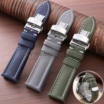 Business Sailcloth Nylon-Armband, 18/19/20/21/22 mm, Schnellverschluss, Schmetterlingsschnalle, Universal-Armband, wasserdichter Armbandgürtel