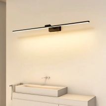 DINDALLED Lampada da parete moderna a LED per specchio da bagno, per camera da letto Vanity, lampada da linea per decorazione domestica in alluminio