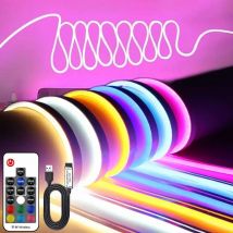 RGB Neon Streifen USB Neon Licht Streifen 1/2/3/4/5M DC5V IP65 wasserdichte Neon Lichter Für Schlafzimmer Küche Home Indoor LED Dekortion