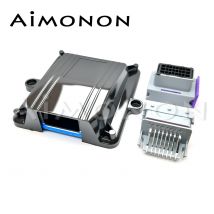 24-poliges ECU-Kunststoffgehäuse für die Automobilindustrie mit 24-Wege-Grau-FCI-Auto-Leiterplattenanschlüssen und Anschlüssen