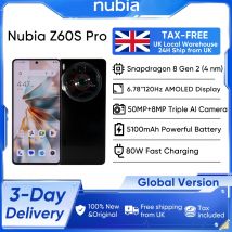 Nubia Z60S Pro Global Version 5G Smartphone Snapdragon 8 Gen 2 MyOS 14.0 120Hz 6.78-inch AMOLED Screen 50M+50M+8M 5100mAh NFC