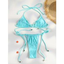 Sexy Dreieck Mini Bikini Sets Micro Tangas Badeanzug Frauen Badeanzug Biquini Bandage Bademode Print Bademode Tanga Bikini