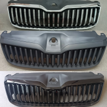 Frontstoßstangengrill für Skoda Superb 2019–2024, modifiziertes Kühlergrill, Maske, Netzkörper-Set, Autozubehör