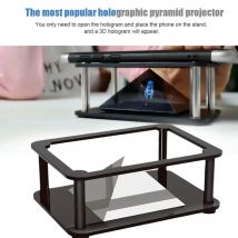 Universelle 3d holo graphische anzeige stand projektor mini pyramide hologramm projektion schaufenster für handy ipad mv projekt d3h3