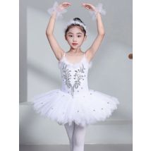 Ballet Skirts White Professional Ballet Tutu Pancake Tutu Girls Children Swan Dance Costume Ballerina Party Dress Adult Women