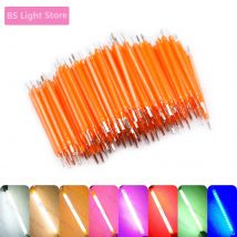 10–900 Stück LED-Filament 38 mm 3 V 2200 K warmweiß rosa rot blau grün lila Edison-Glühbirne DIY Heimbeleuchtung Lichtquelle