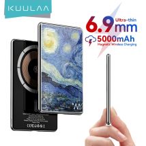 KUULAA Magnetic Power Bank 5000mAh Magnetic Wireless Phone Charger External Battery 20W Fast Charging For iPhone 17 16 PowerBank