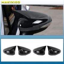 Tappo di copertura dello specchio dell'ala nero lucido dipinto destro adatto per Ford Fiesta MK7 2008 2009 2010 2011 2012 2013 2014 2015 2016 2017
